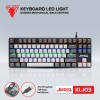 Keyboard Phím Cơ Jedel KL-103 led ( màu xám đen )