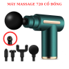 Máy Massage Gun KH-720 Cổ Đồng 6 chế độ ( 4 đầu ) 