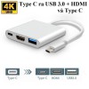 Cáp Chuyển Type-C To USB 3.0 Và HDMI- TYPE-C