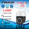 Camera wifi Vstarcam 4G C662 Ngoài TRời Dùng Sim 4G