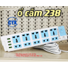 Ổ Cắm Điện CYX 238 Dây Đông Nguyên Chất 4 Cổng USB