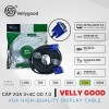 Cáp Vga 15m Vellygood (3+4) BC 100% lõi đồng, OD 7.0, Chống nhiễu, Full HD 60Hz
