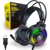 Tai Nghe Gaming T-wolf H140 (7.1/RGB LED/USB/Speaker 50mm/Dây 1.8m/Mic lọc âm)