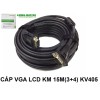 Cable Vga 15m Kingmaster 3+4 ( KV405 )