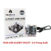 Hub Chia USB 4 Port Glowy H5U3T Trong suốt