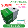 Cable mạng Ensoho FTP 6E ( F6CA24 ) Màu Xanh lá 305M chống nhiễu