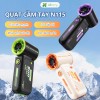 Quạt Sạc Tích Điện Cầm Tay Turbo N115 Cao Tốc-Pin 3600mAh