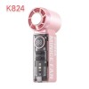 Quạt Sạc Tích Điện Cầm Tay Mini K824 Tốc Độ-Có Đèn SÒ LẠNH