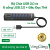 Hub Chia USB Veggieg V-C306 (2.0) 6USB+Đọc Thẻ Chính Hãng (Full VAT)