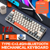 Keyboard Phím Cơ T-wolf T30 ( Xám Kem ) LED RGB-Pin Sạc-Bluetooth-63 Key-22 Chế Độ LED