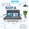 Giường Gấp Gọn Thư Giãn SUMIKA SKB120 (Rộng 120cm)