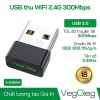 USB Thu Wifi 2.4G 300Mbps Veggieg V-K300M