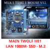 Main T-wolf H81 chính hãng ( Vga + hdmi Lan 1000m - SSD M.2 )