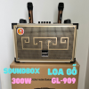 Loa Kéo SoundBox GL-909 300w Xánh Tay Gỗ Bluetooth