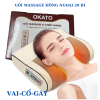 Gối Massage Okato 20 Bi Hồng Ngoại Vai Cổ Gáy