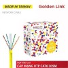 Cáp Mạng UTP Cat6 Golden Link Taiwan 305m (Màu Vàng) Mạ Đồng