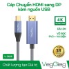 Cáp chuyển Type-C 3.1 ra HDMI Veggieg V-Z625 (4K60Hz)